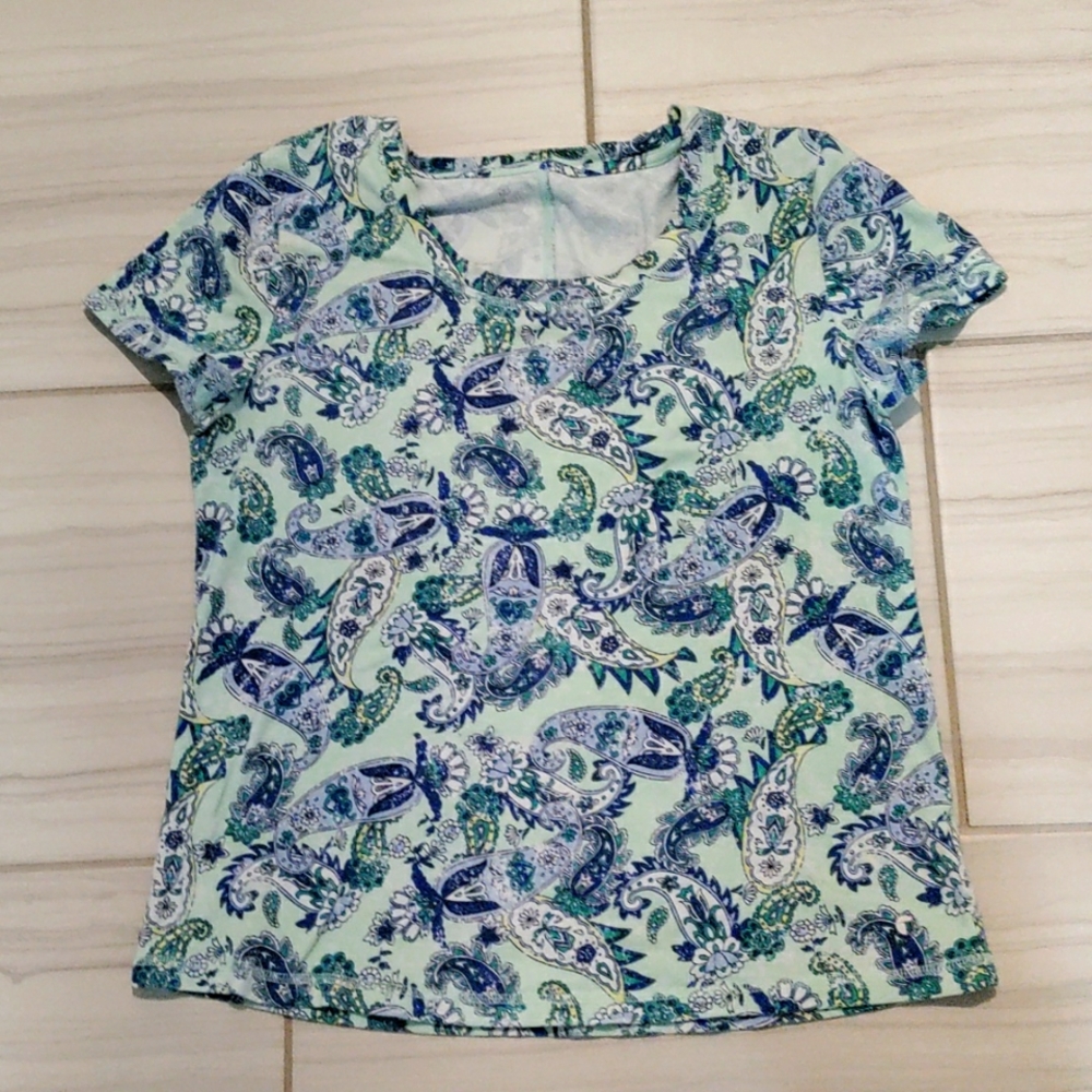 T by Talbots Paisley T-shirt